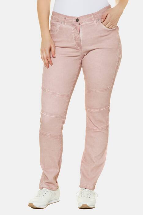 Röhrenjeans Sammy, Bikernähte, cold dyed, Ziernieten