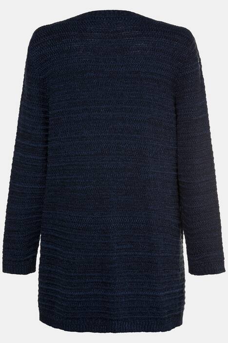 Eco Cotton Front Stripe Cardigan Sweater
