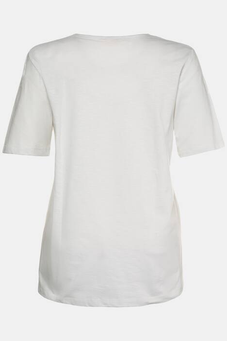 Shirt, Schriftmotiv, Regular, Used-Optik, Flammjersey, Biobaumwolle