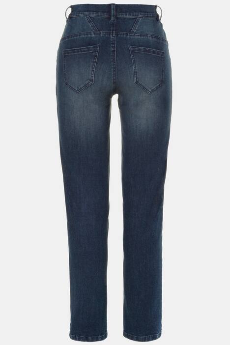 Jeans Anna, Boyfriend-Style, seitliche Glitzersteine
