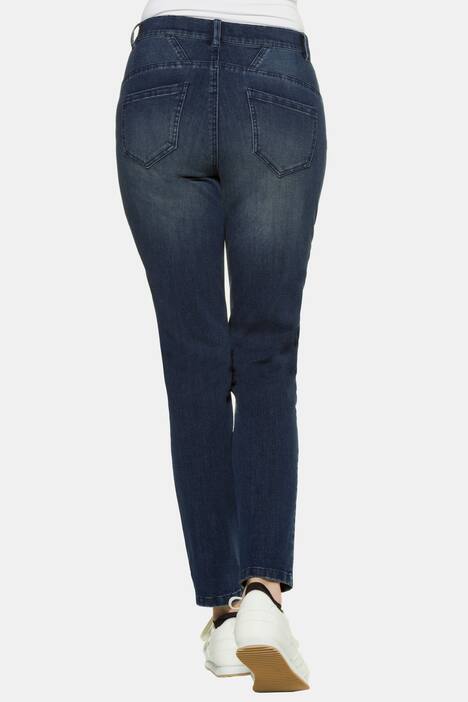 Jeans Anna, Boyfriend-Style, seitliche Glitzersteine