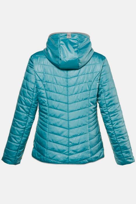 Steppjacke, Kapuze, Jersey-Einfassungen, Komplettfutter