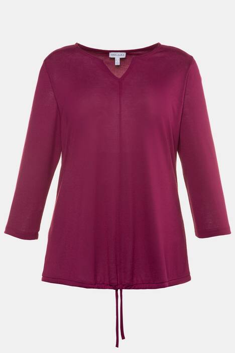 Shirt, Saum-Bindeband, Relaxed, Ziernaht