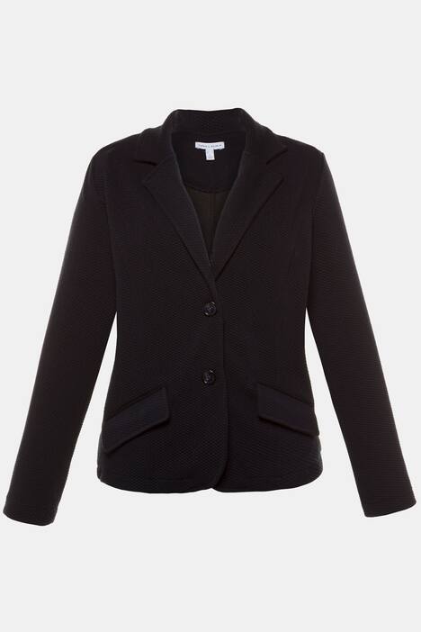 Blazer, Struktur, Teilungsnähte, ungefüttert, Jersey
