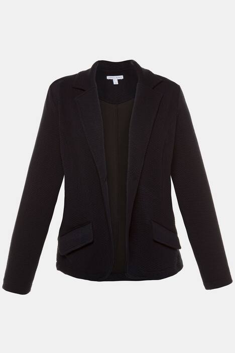 Blazer, Struktur, Teilungsnähte, ungefüttert, Jersey
