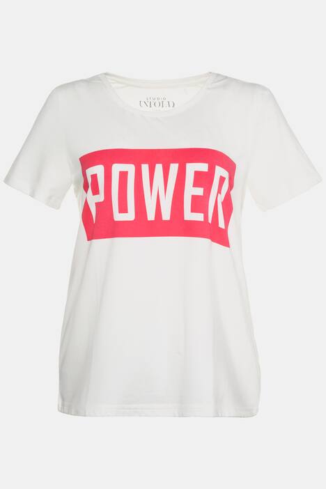Power Round Neck Short Sleeve Knit Top