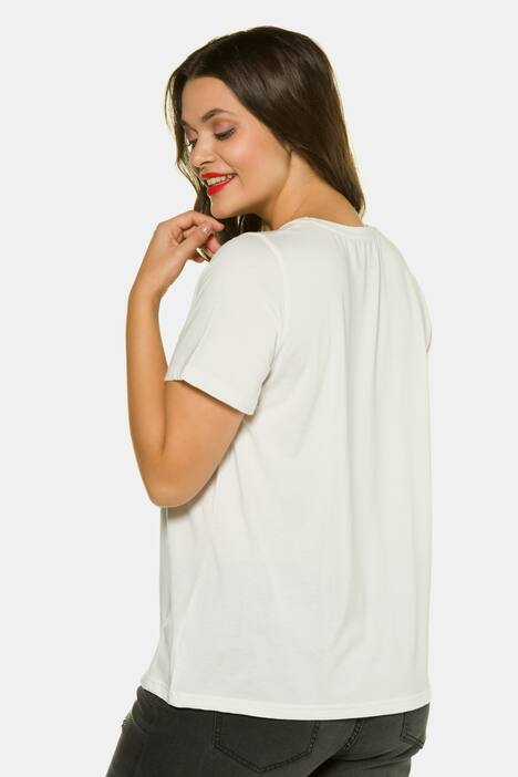 Power Round Neck Short Sleeve Knit Top