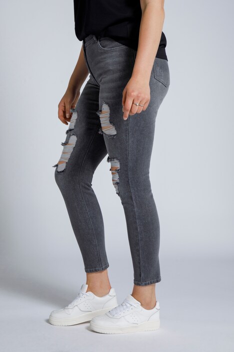 Skinny Jeans, destroyed, 5-Pocket, schmal geschnitten