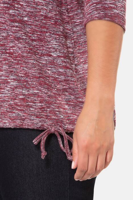 Heart Sequin Round Neck Long Sleeve Sweatshirt