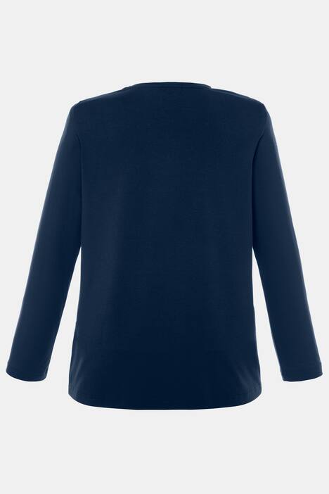 Shirt, Elchmotiv, A-Line, V-Ausschnitt, reine Baumwolle