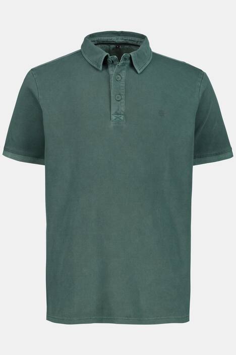 Poloshirt, Piqué, garment dyed, Halbarm