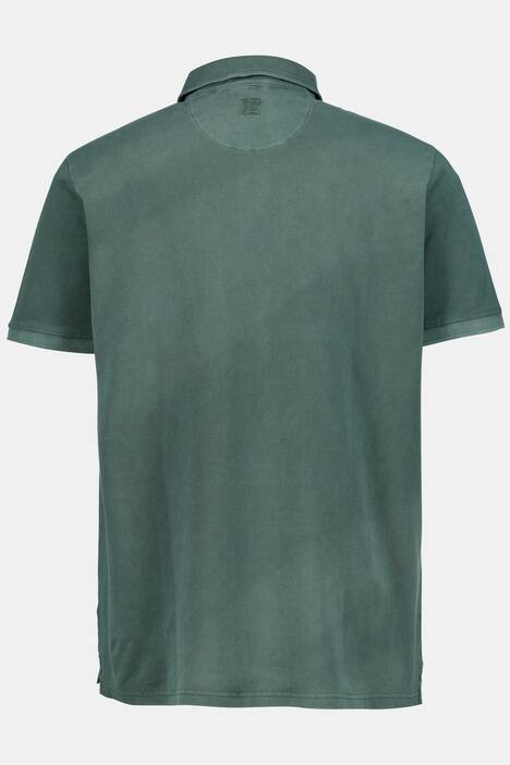 Poloshirt, Piqué, garment dyed, Halbarm