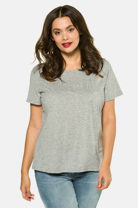 Yes Dear Embroidered Short Sleeve Knit Top