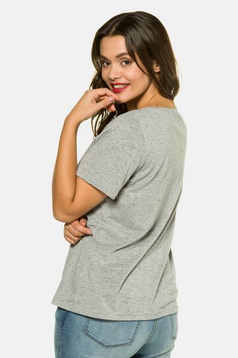 Yes Dear Embroidered Short Sleeve Knit Top