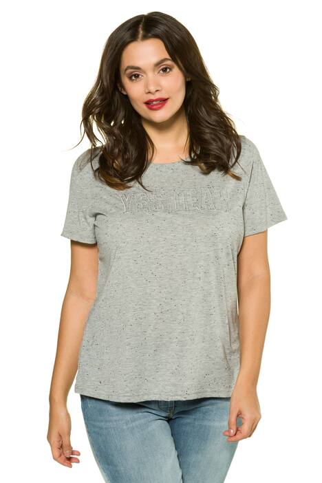 Yes Dear Embroidered Short Sleeve Knit Top