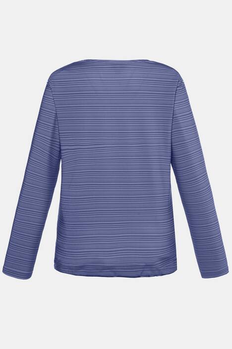 Ringelshirt, Saum-Tunnelzug, Bindeband, Langarm