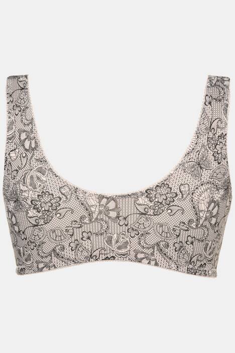 2 Pack of Comfort Stretch Bras - Lace Print, Solid