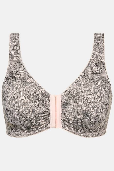 2 Pack of Comfort Stretch Bras - Lace Print, Solid