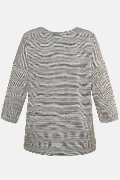 Shirt, Blüten, Relaxed, weite Schultern, 3/4-Ärmel