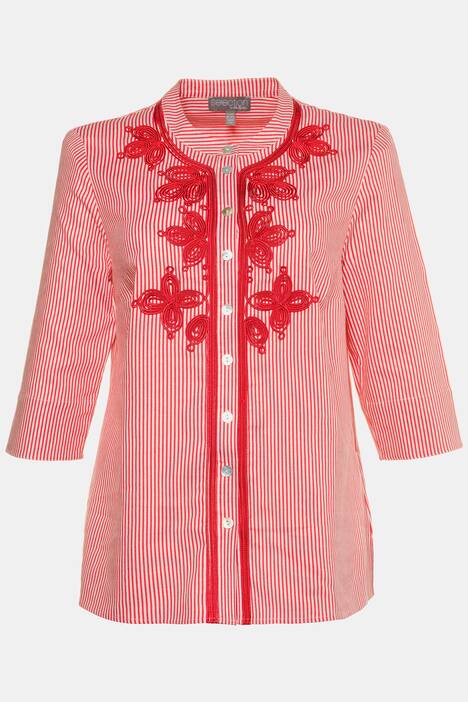 Leinenbluse, Kordelstickerei, selection