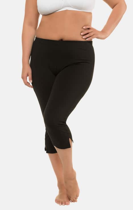 2 Pack Of Capri Stretch Cotton Knit Lounge Leggings