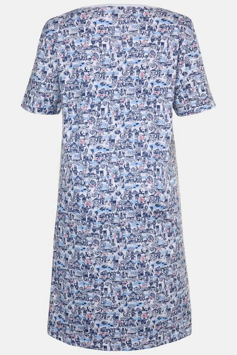 Bigshirts, 2er-Pack, Bootmotiv / Häusermuster