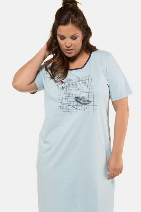 Bigshirts, 2er-Pack, Bootmotiv / Häusermuster