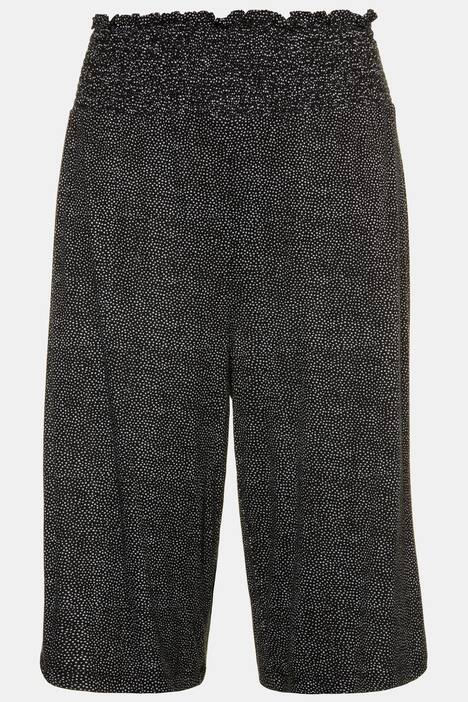 Homewear-Bermuda, Pünktchenmuster, breiter Elastikbund