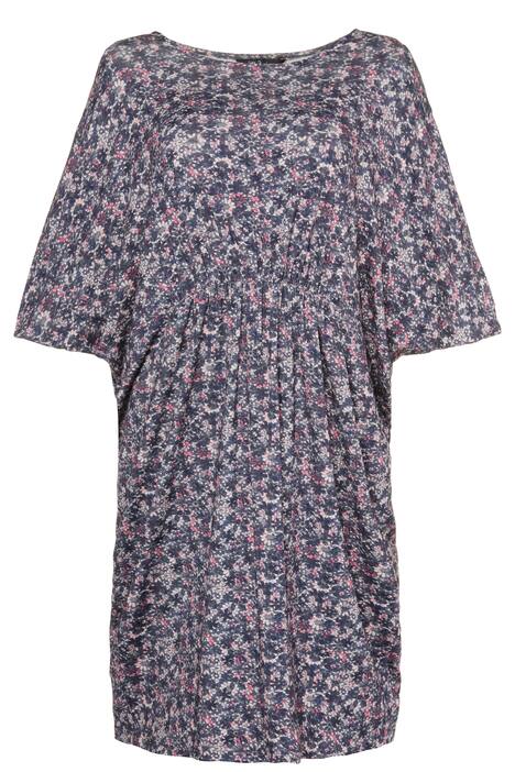 Floral Print Short Sleeve Stretch Knit Nightgown