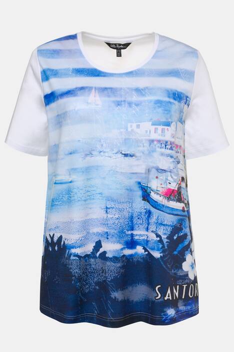 T-Shirt, Hafenmotiv, Classic, Elasthan