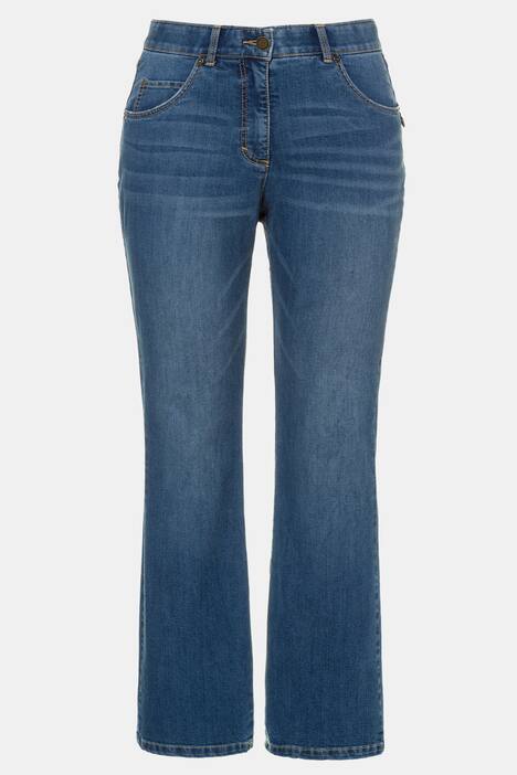 Bootcut-Jeans Marie, helle Waschung, ausgestellter Saum