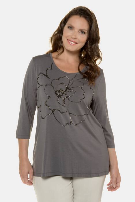 Shirt, Perlenstickerei, Classic, 3/4-Arm, selection