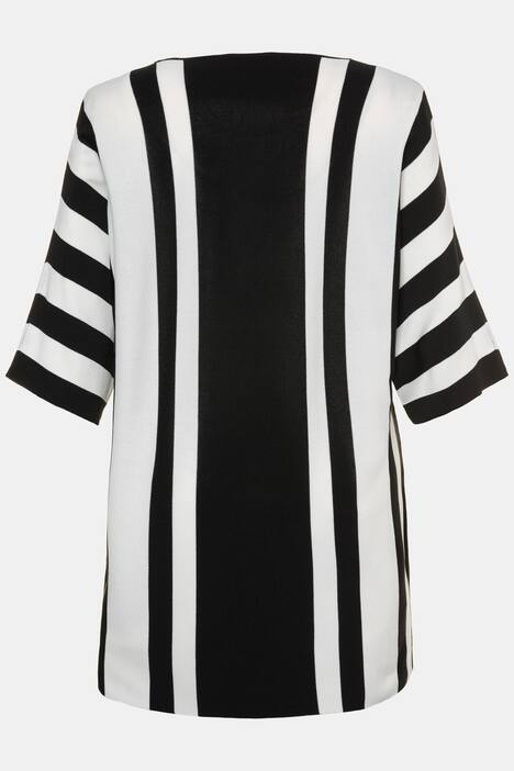 Lightweight Stripe Knit Dolman Sleeve Sweater