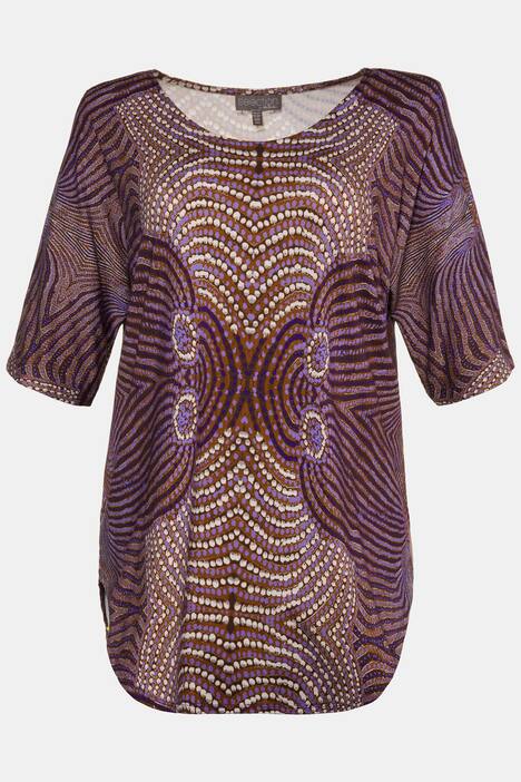 Longshirt, Ethnodesign, Oversized, Halbarm, selection