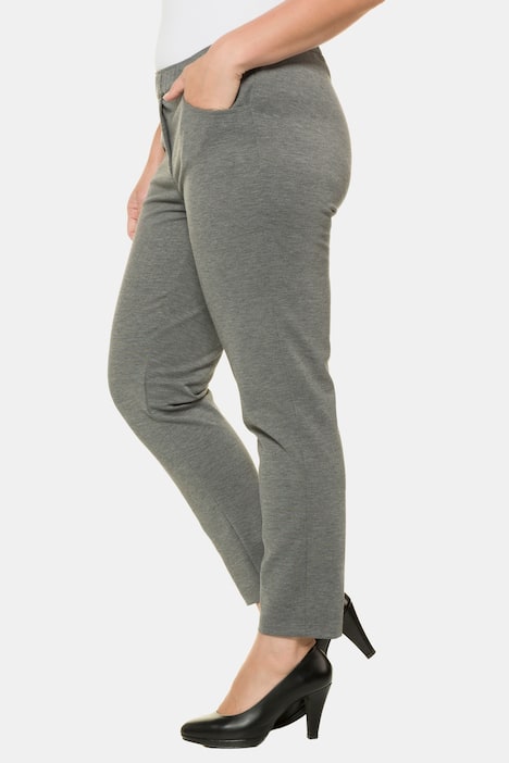 Elastic Wasit Slim Fit Stretch Knit Pants