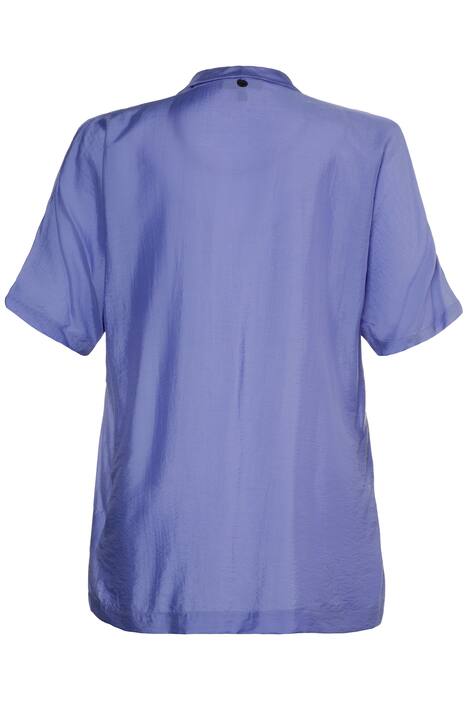 Crinkle Silk Blend Soft Sheen Dolman Sleeve Blouse