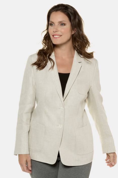 Blazer, Leinenqualität, Perlmuttknöpfe, selection