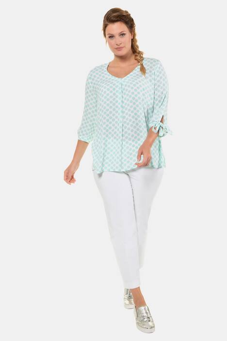 Tuniek, V-hals, 3/4 mouwen