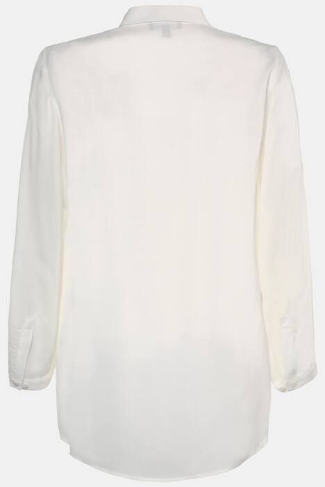 Classic Shirt Collar Hidden Placket Tunic Blouse