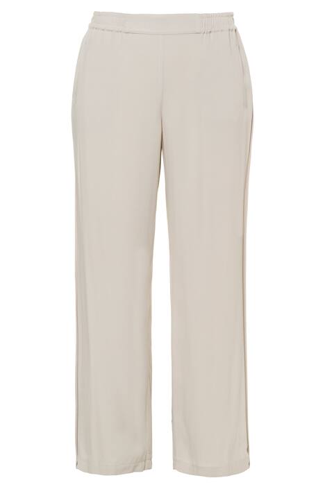 Flat Front Elastic Waist Marlene Fit Pocket Pants