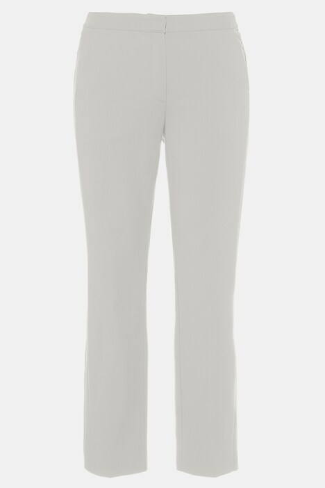 Chino, coupe Sophie, pli marqué, ceinture part. élastiquée, agrafe, zip, poches