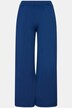 Pantalon Mary, coupe Marlene, jersey bord-côte, jambe large et taille élastique