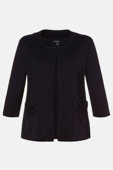 Jacke, Rücken-Kellerfalte, Waffelpiqué-Jersey