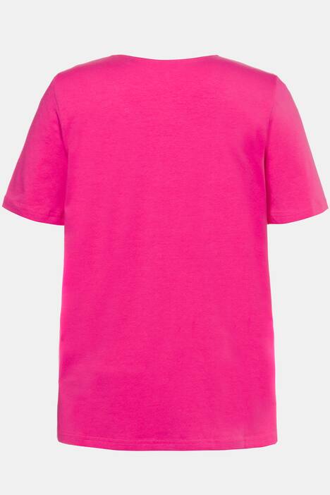 Shirt, classic, V-hals, korte mouwen