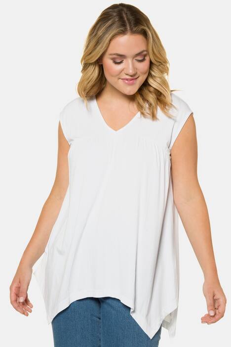 Sharkbite Hem A-line Fit Stretch Knit Tank