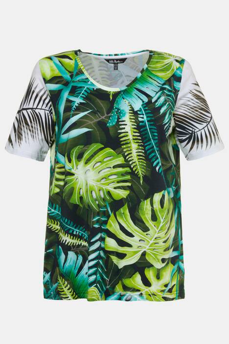 T-Shirt, Dschungelmuster, Classic, Elasthan