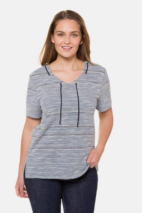 Sweatshirt, Schnürung, Regular, Struktur, Biobaumwolle