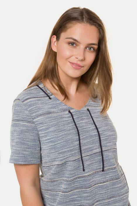 Sweatshirt, Schnürung, Regular, Struktur, Biobaumwolle