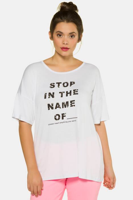 Shirt, STOP...-Statement, oversized, Studio Untold