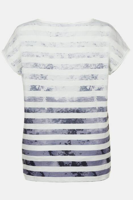 T-Shirt, Streifen, Relaxed, Schriftmotiv, Flamingo